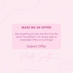 OPEN TO OFFERS!